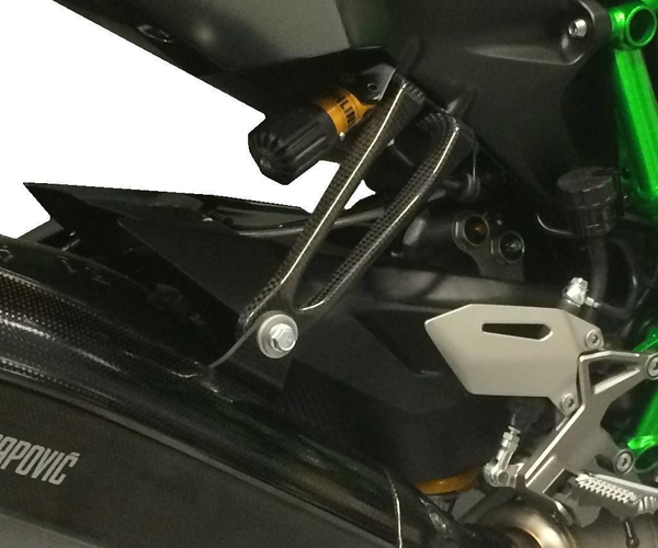 Fäste för avgasrör till Öhlins RR-stötdämpare
