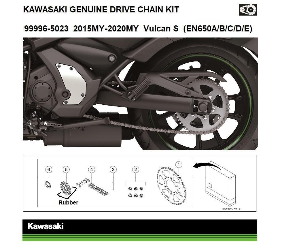 Original Kedje- och Drevsats Vulcan S (EN650A/B/C/D/E).
