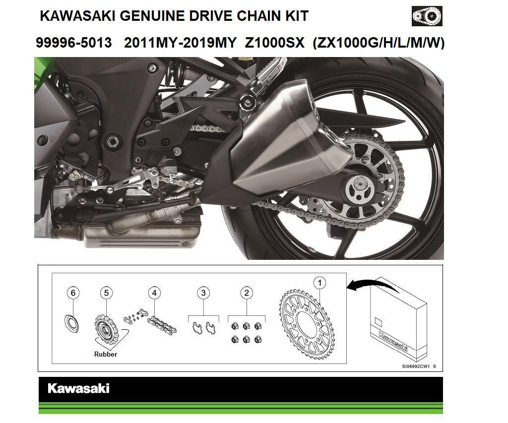 Original Kedje- och Drevsats Z1000SX (ZXT00G/H/L/M/W)