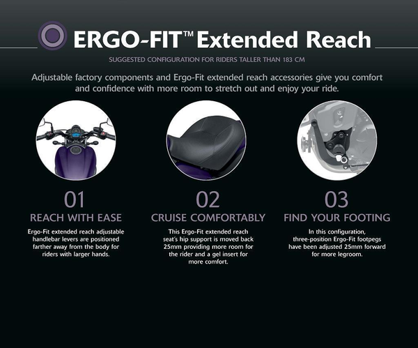 ERGO-FIT™ Anpassningskit – Utökad räckvidd (Vulcan S)