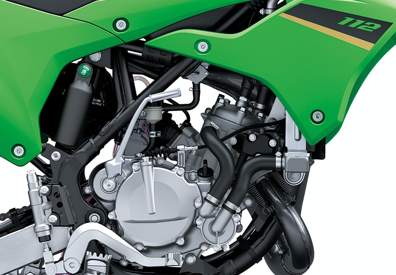 Större slagvolym, 2-takts encylindrig motor