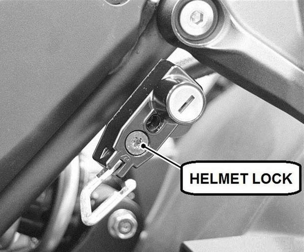One-Key System Hjälmlås (Ninja 650 & Z650)