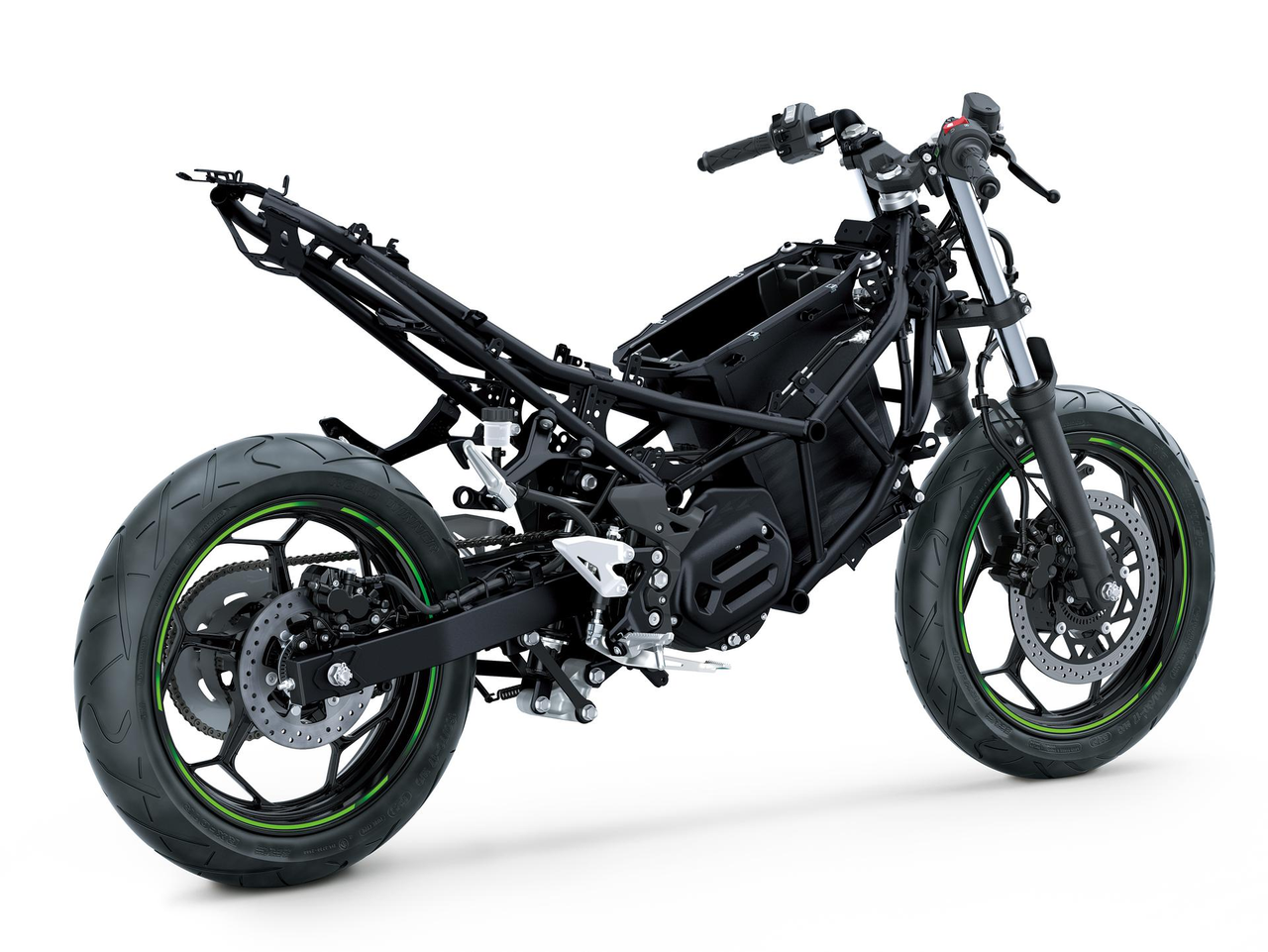 Solid konstruktion: Kawasaki-designad motorcykelram