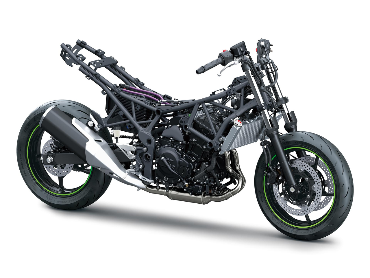 Noggrann chassidesign: Sportig Kawasaki-hantering