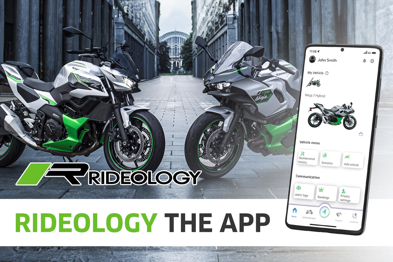 Kawasaki Rideology App för HEV 