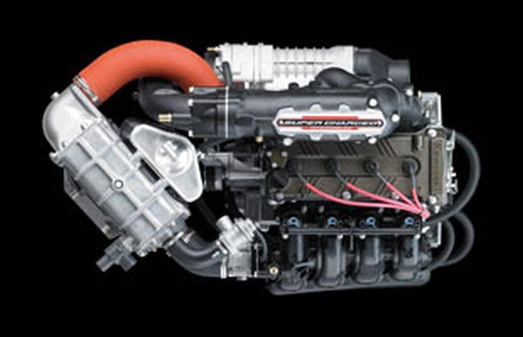 Kompressorladdad motor