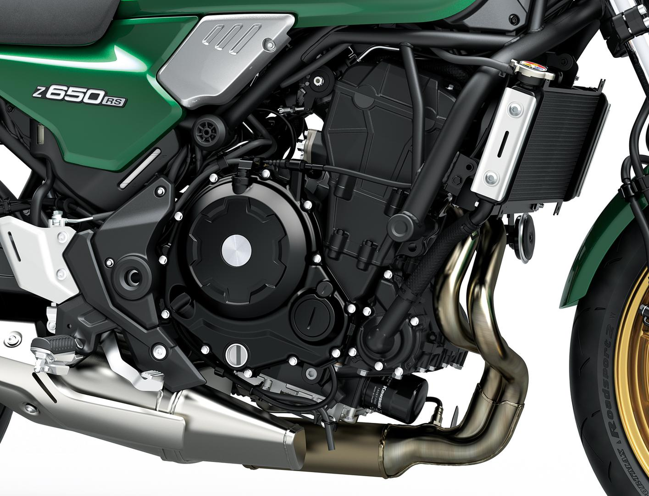 Spännande parallel-twin motor