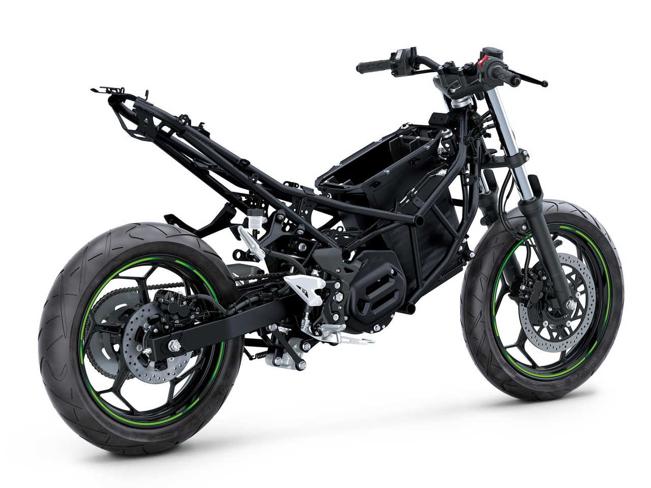 Solid konstruktion: Kawasaki-designad motorcykelram