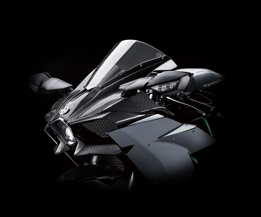Kolfiberöverdel till kåpset (Ninja H2)