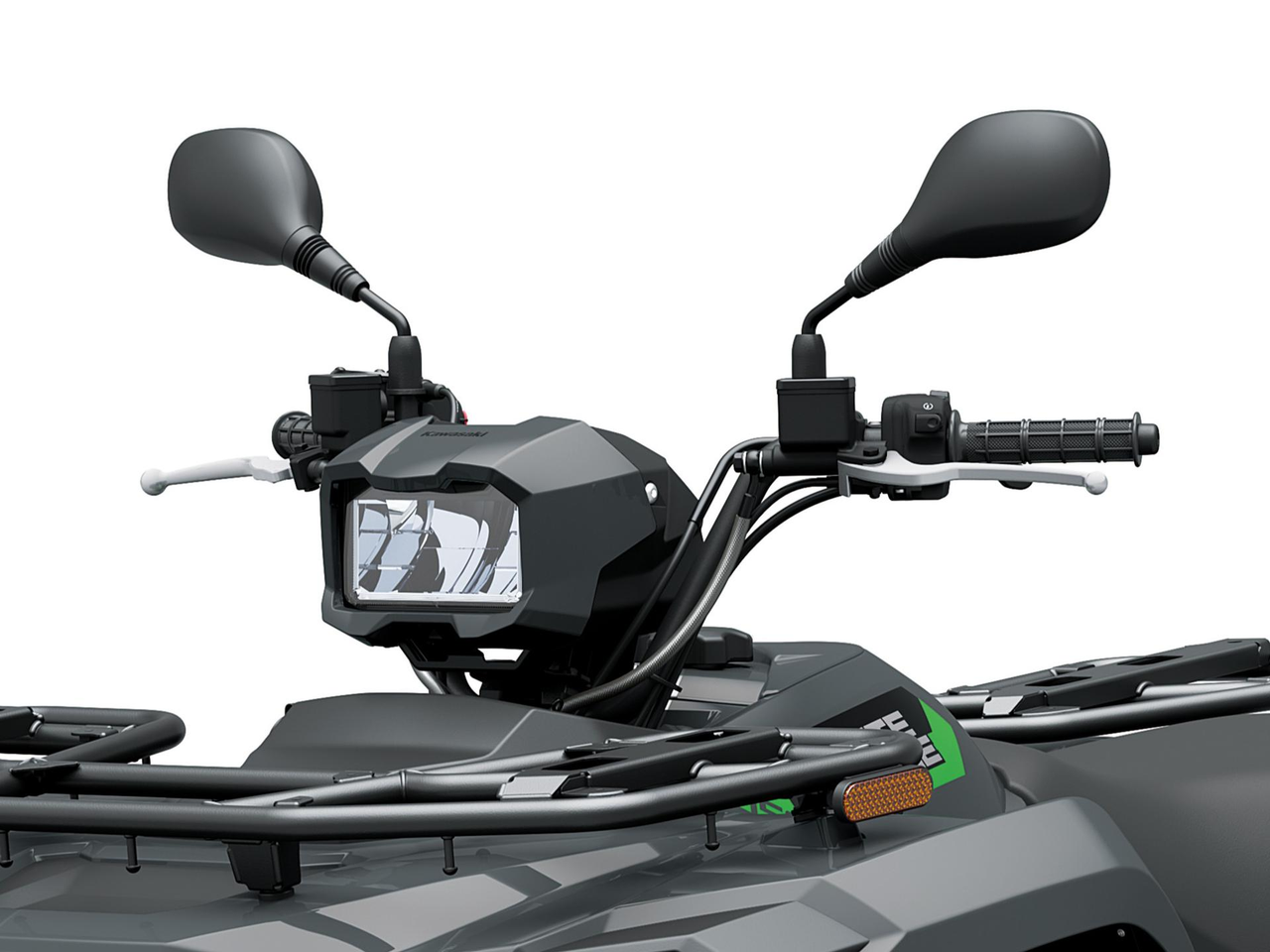 LED-lampa monterad på styret